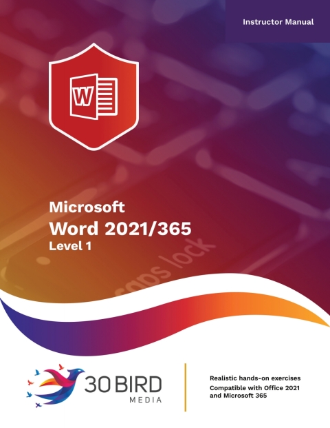 Cover image for book Microsoft Word 2021/365 Level 1 (Instructor)