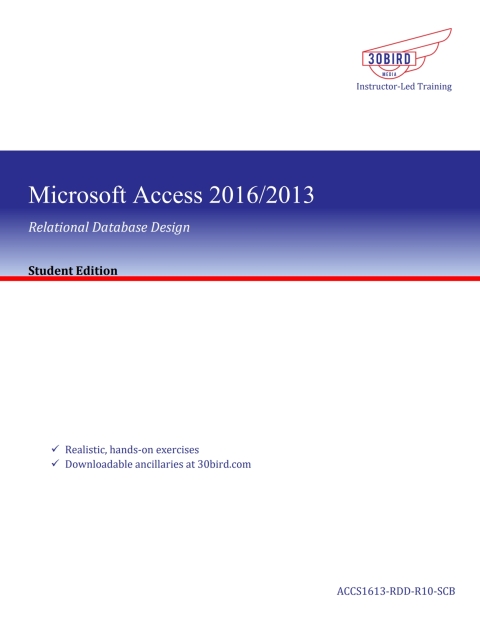 Cover image for book Access 2016 Relational Database Design (Student Edition)