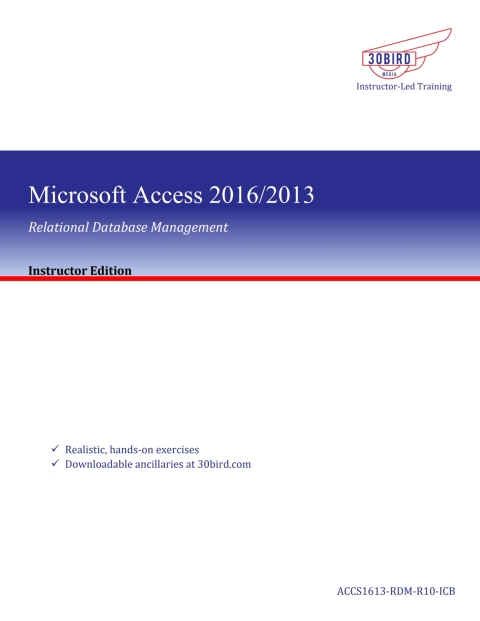 Cover image for book Access 2016 Relational Database Management (Instructor Edition)