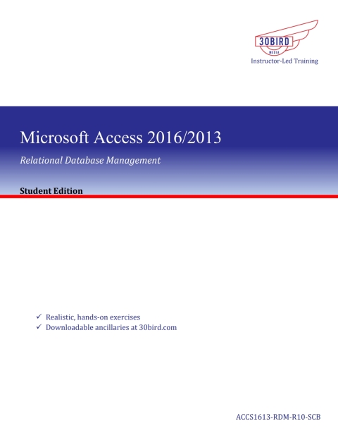 Cover image for book Access 2016 Relational Database Management (Student Edition)