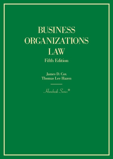 Cover image for book Cox and Hazen's Business Organizations Law