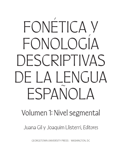 Cover image for book Fonética y fonología descriptivas de la lengua española