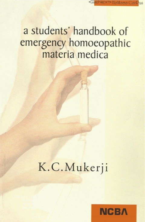 A Students' Handbook of Emergency Homoeopathic Materia Medica 