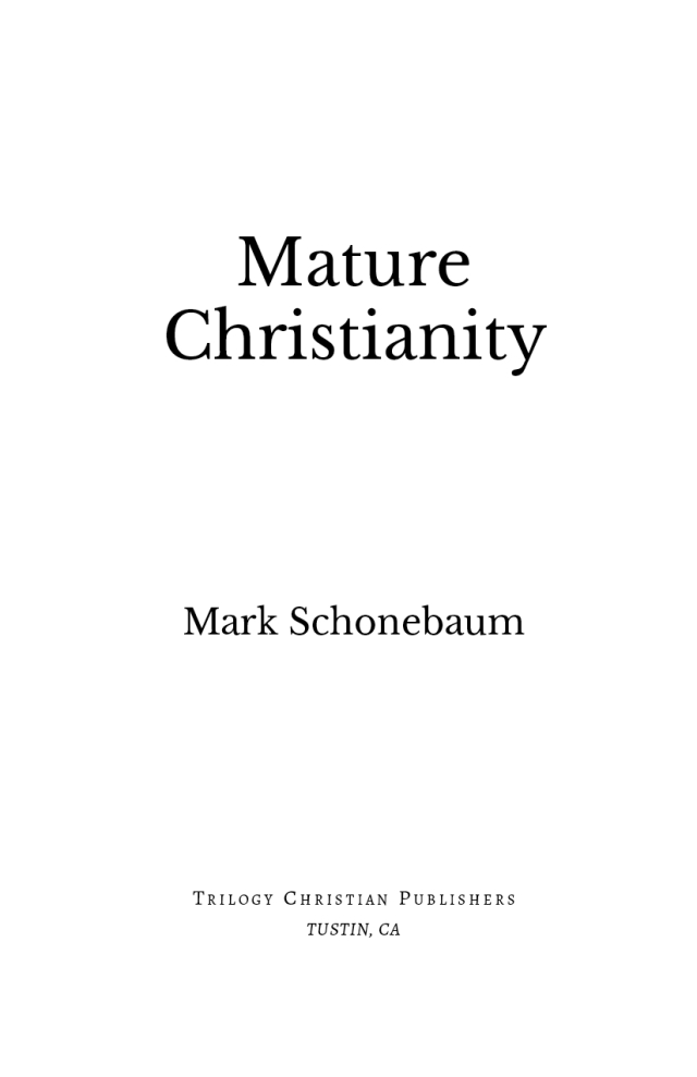Mature Christianity