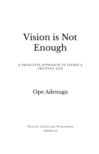Vision Is Not Enough