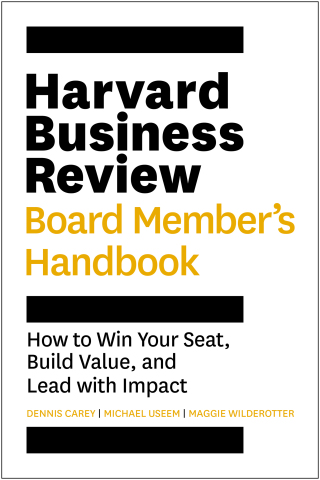 Harvard Business Review Board Member's Handbook