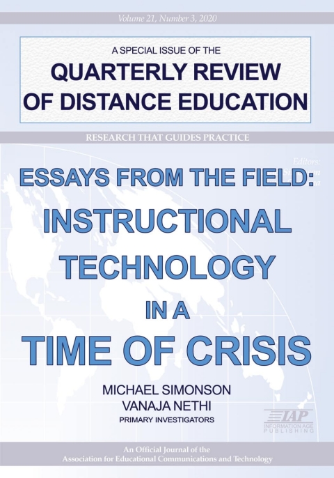 Cover image for book Quarterly Review of Distance Education: Volume 21 #3 - Essays from the Field: Instructional Technology in a Time of Crisis