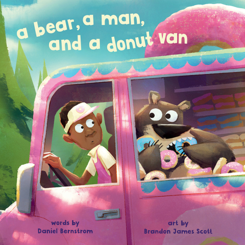 Cover image for book A Bear, a Man, and a Donut Van