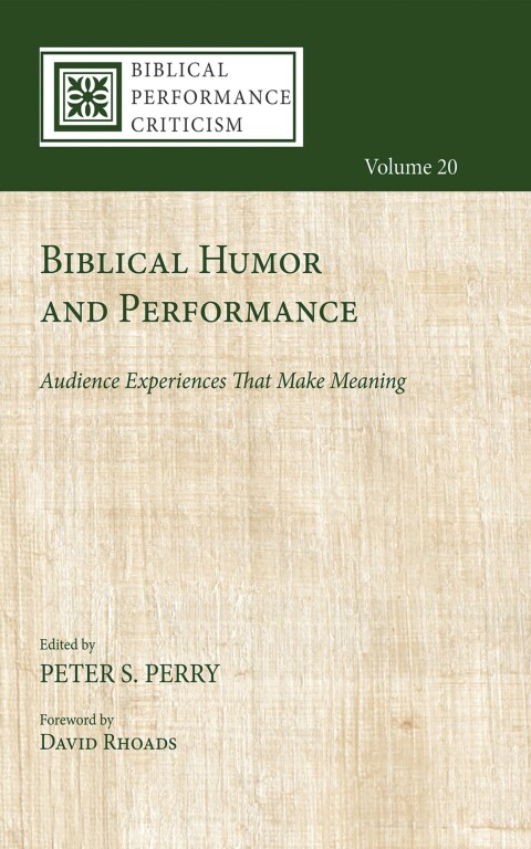 Cover image for book Biblical Humor and Performance