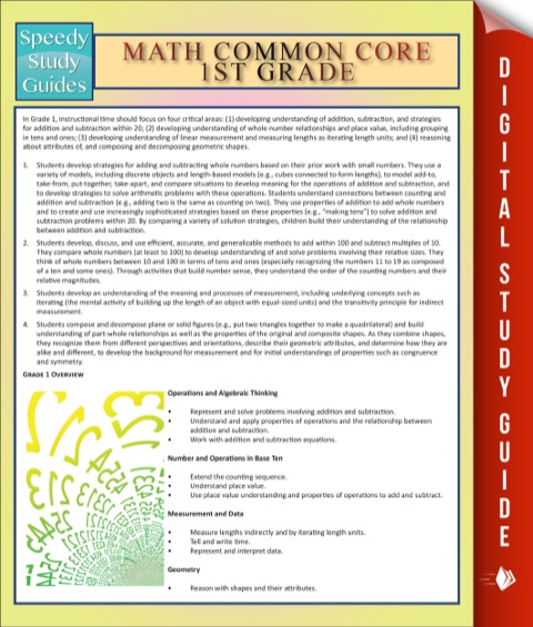 Cover image for book Math Common Core 1st Grade