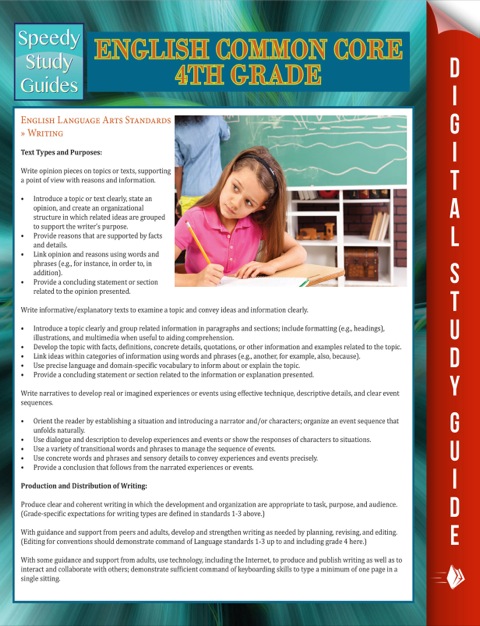 Cover image for book English Common Core 4th Grade (Speedy Study Guide)