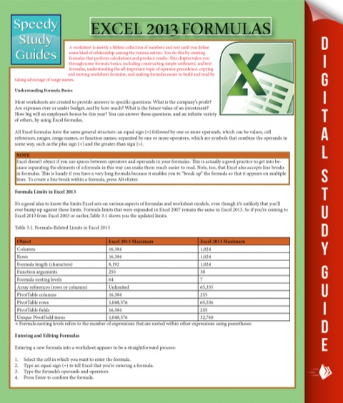 Cover image for book Excel 2013 Formulas