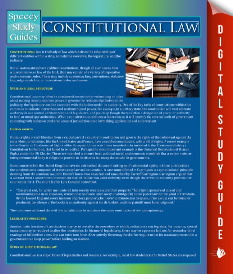 Cover image for book Constitutional Law