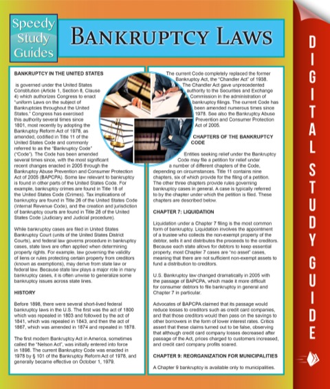 Cover image for book Bankruptcy Laws