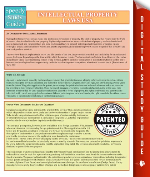 Cover image for book Intellectual Property Laws USA