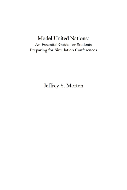 Cover image for book Model United Nations