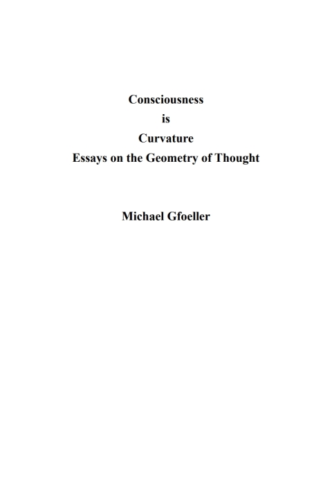 Cover image for book Consciousness is Curvature