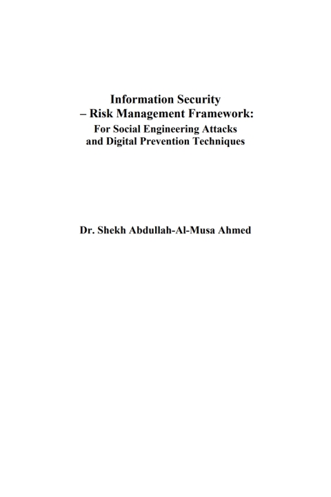 Cover image for book Information Security – Risk Management Framework