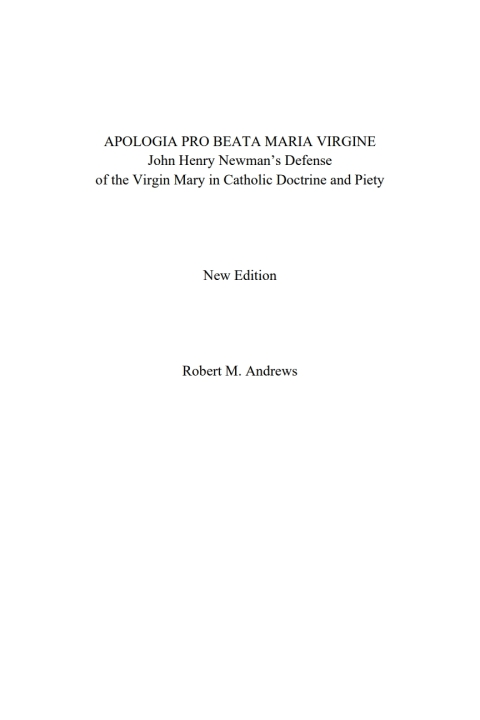Cover image for book Apologia Pro Beata Maria Virgine