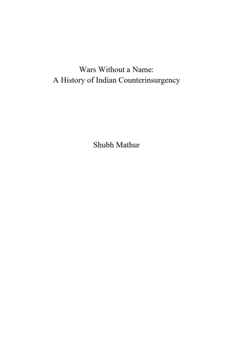 Cover image for book Wars Without a Name