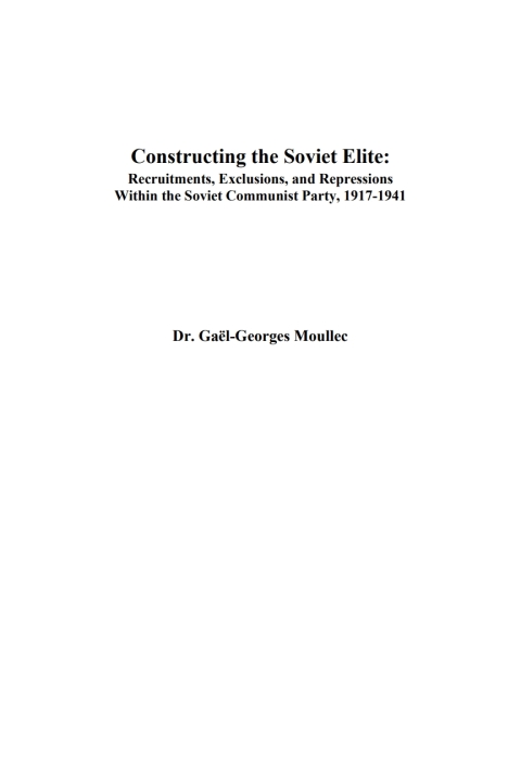 Cover image for book Constructing the Soviet Elite