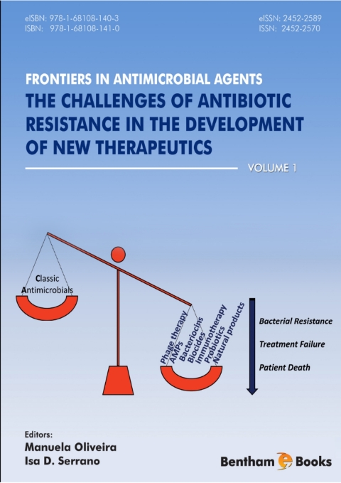Cover image for book Frontiers in Antimicrobial Agents Volume 1: The challenges of antibiotic resistance in the development of new therapeutics