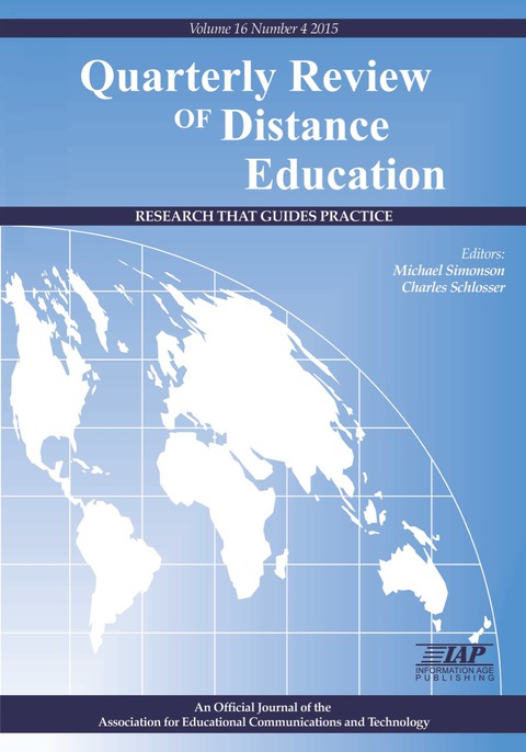 Cover image for book Quarterly Review of Distance Education - Journal Issue: Volume 16 #4