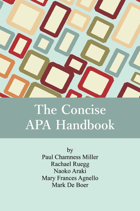 Cover image for book The Concise APA Handbook