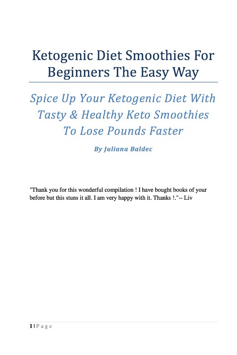 Cover image for book Ketogenic Diet Smoothies For Beginners The Easy Way