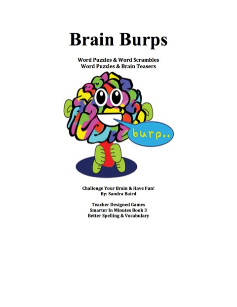 Cover image for book Brain Burps Word Puzzles and Word Scrambles