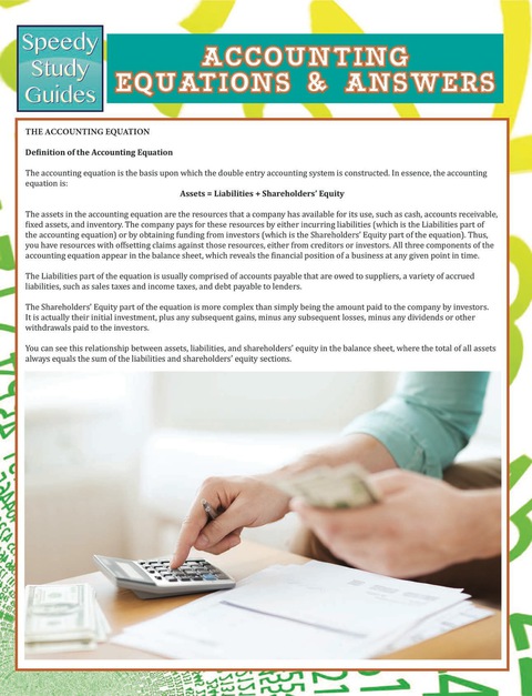 Cover image for book Accounting Equations And Answers (Speedy Study Guides)