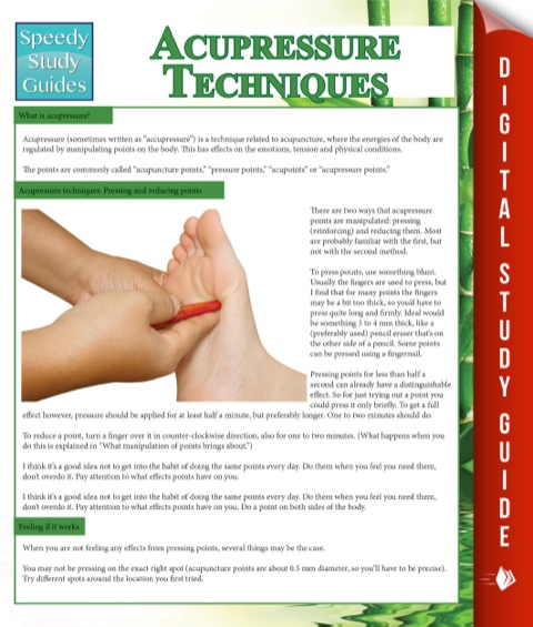 Cover image for book Acupressure Techniques (Speedy Study Guides)
