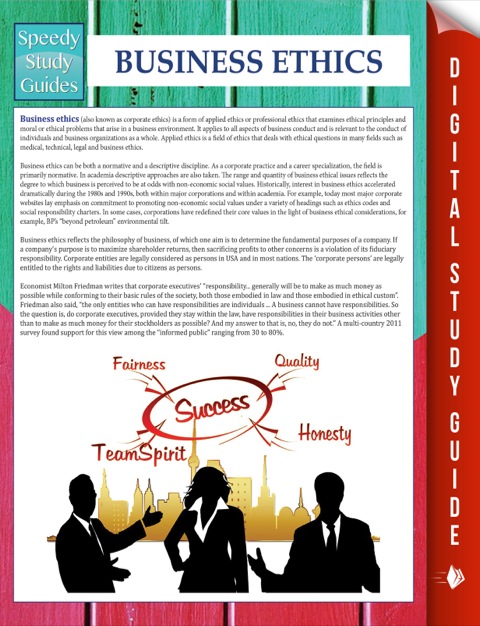 Cover image for book Business Ethics (Speedy Study Guides)
