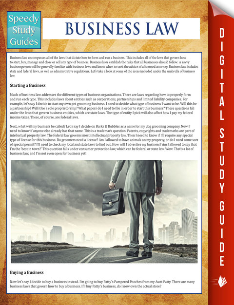 Cover image for book Business Law (Speedy Study Guides)