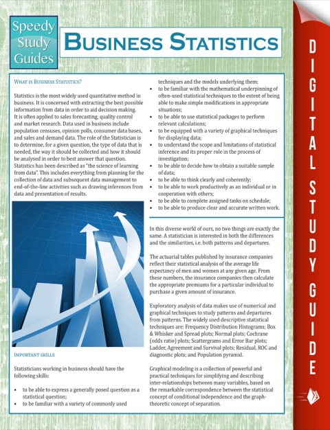 Cover image for book Business Statistics (Speedy Study Guides)
