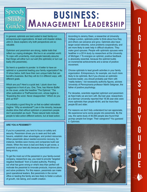 Cover image for book Business: Management Leadership (Speedy Study Guides)