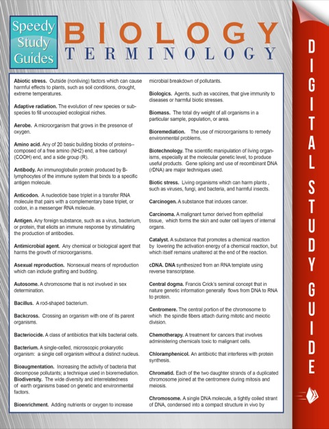 Cover image for book Biology Terminology (Speedy Study Guides)