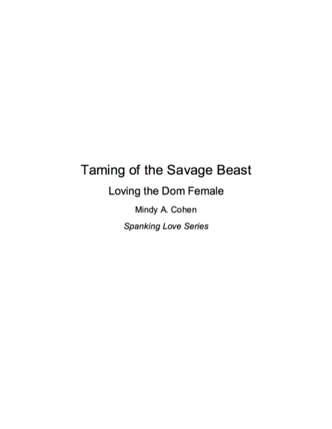 Cover image for book Taming Of the Savage Beast