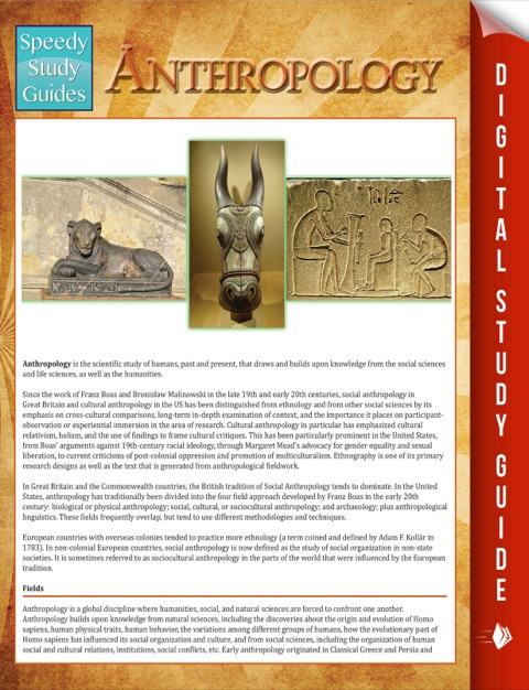 Cover image for book Anthropology (Speedy Study Guides)