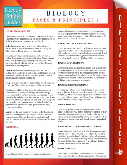 Cover image for book Biology Facts And Principles 1 (Speedy Study Guides)