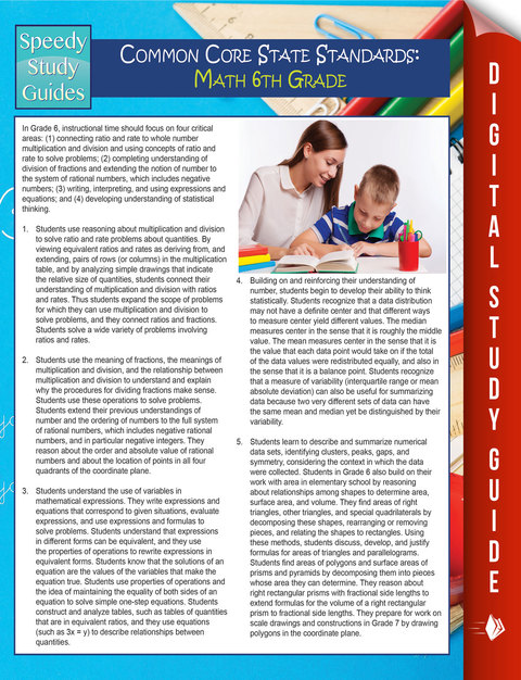 Cover image for book Common Core State Standards: Math 6th Grade (Speedy Study Guides)