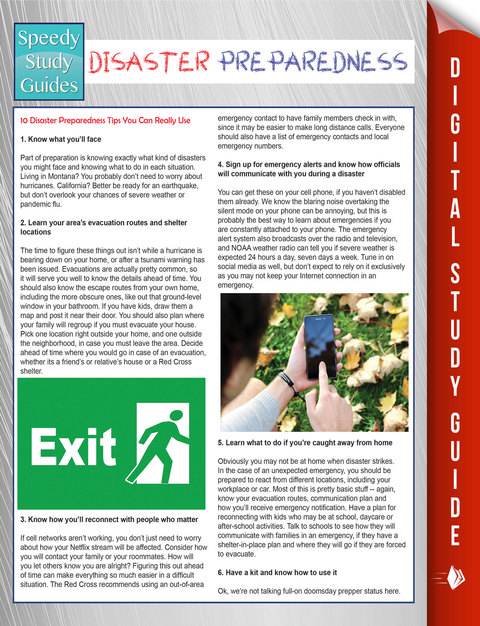 Cover image for book Disaster Preparedness (Speedy Study Guides)