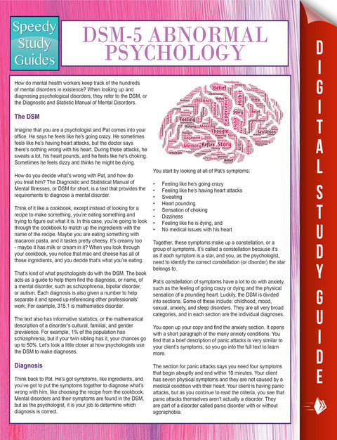 Cover image for book DSM-5 Abnormal Psychology (Speedy Study Guides)