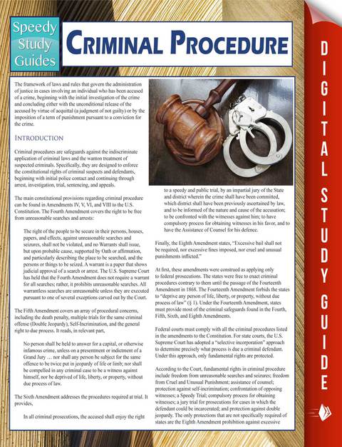Cover image for book Criminal Procedure (Speedy Study Guides)