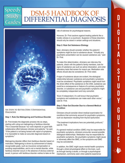 Cover image for book DSM-5 Handbook Of Differential Diagnosis (Speedy Study Guides)