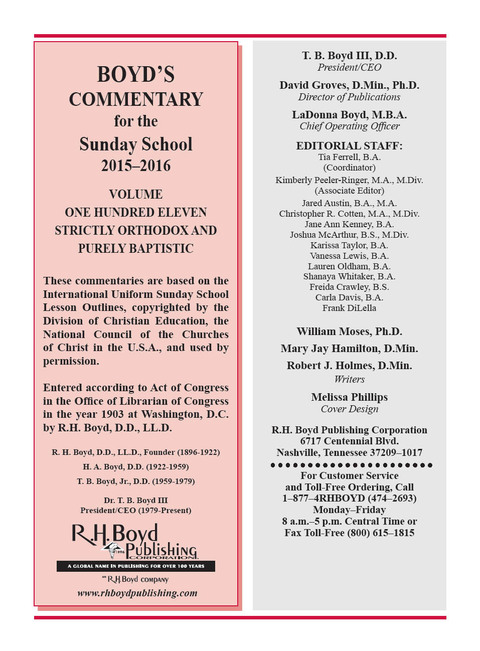 Cover image for book 2015-2016 Boyd's Commentary