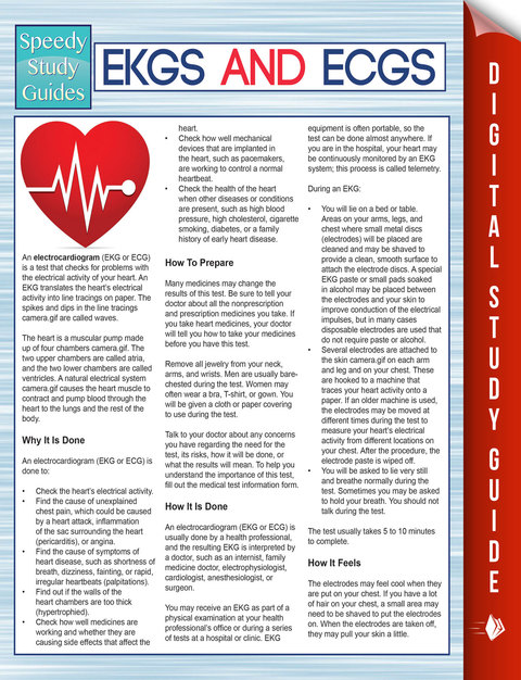 Cover image for book EKGS and ECGS (Speedy Study Guides)