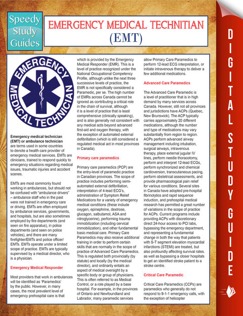 Cover image for book EMT- Emergency Medical Technician (Speedy Study Guides)