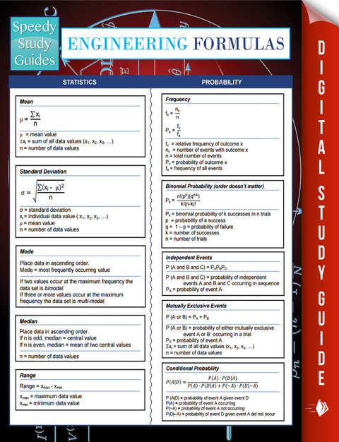 Cover image for book Engineering Formulas (Speedy Study Guides)