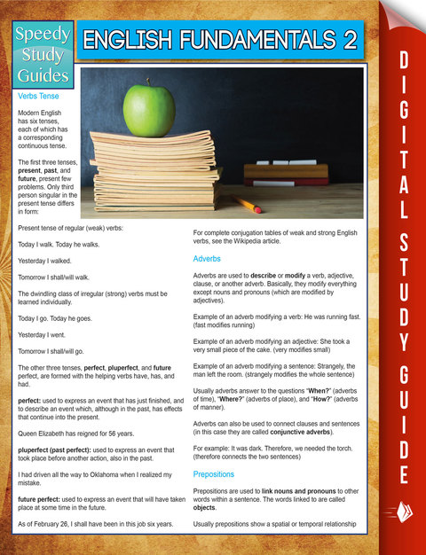 Cover image for book English Fundamentals 2 (Speedy Study Guides)